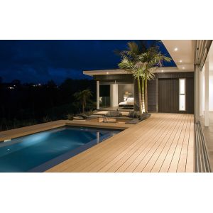 Cheap Water Resistant Smooth WPC Deck Flooring For Pool / SPA Surrounds for sale