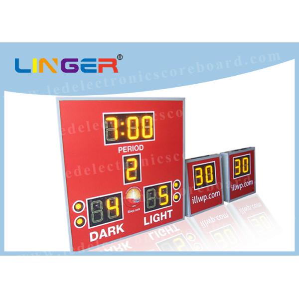 Amber Color With 8'' 200mm Digits Led Electronic Scoreboard With Countdown Shot