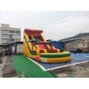 0.55mm PVC Tarpaulin Inflatable Dry Slide Wind Resistance