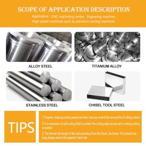 70HRC 4-Flute Bull Nose Tungsten Carbide End Mill with 35 Degree Helix Angle and