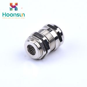 M18 EMC Type Metal Brass Electrical Cable Gland With Shielding Spring