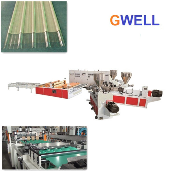 Synthetic Resin Glazed Tile PVC Roof Board Extrusion Line ASA Co Extrusion