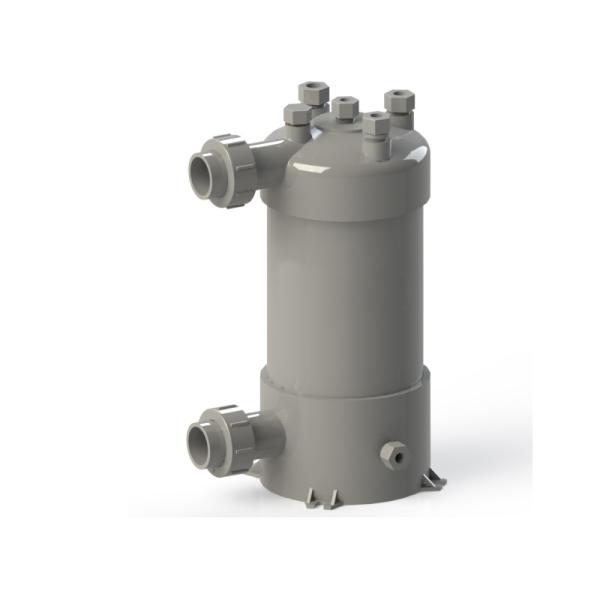 Quality Durable PVC Heat Exchanger with Titanium Tube and PVC Shell for Various Industrial Applications wholesale