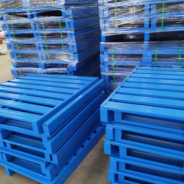 Outdoor Use Heavy Duty Steel Pallet For Warehouse Two Way / Four Way Fork