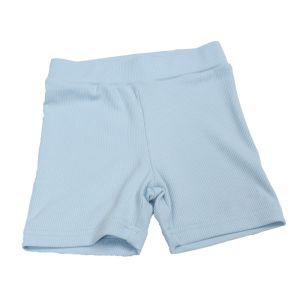 100% Ribbed Cotton Custom Made Tee Shirts 260gsm Little Girl Boy Basic Shorts