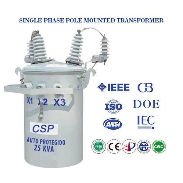 Quality Pole Mounted Step Up And Down Transformer 25 Kva Single Phase Oil Filled Transformer wholesale