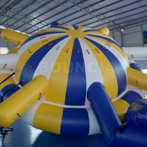Quality Customized Logo Printing UFO Inflatable Water Spinner / Inflatable Water Saturns wholesale