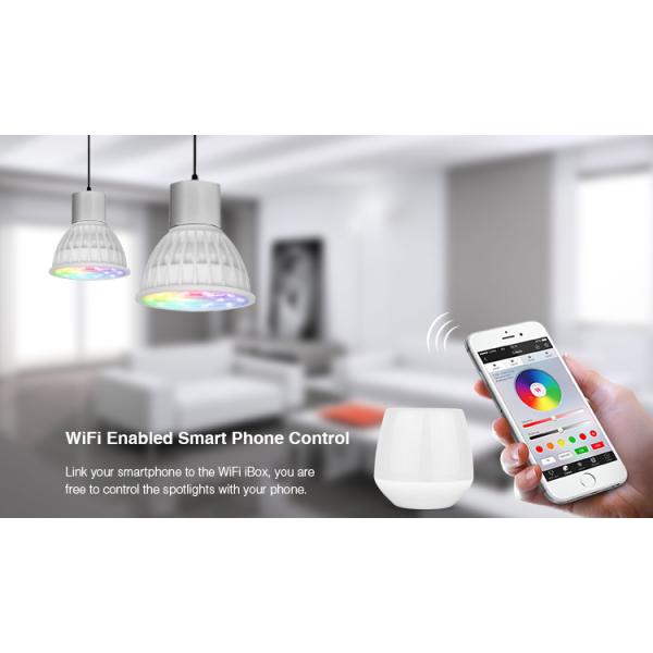 Milight Wifi 4W MR16 RGB+CCT LED Spotlight 2.4G RF All color RGB and CCT adjustable dual white LED Bulb with IOS APP