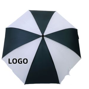 China 27 Inch 8 Ribs Custom Logo Promotion Golf Umbrellas With Fiberglass Frame And Shaft on sale