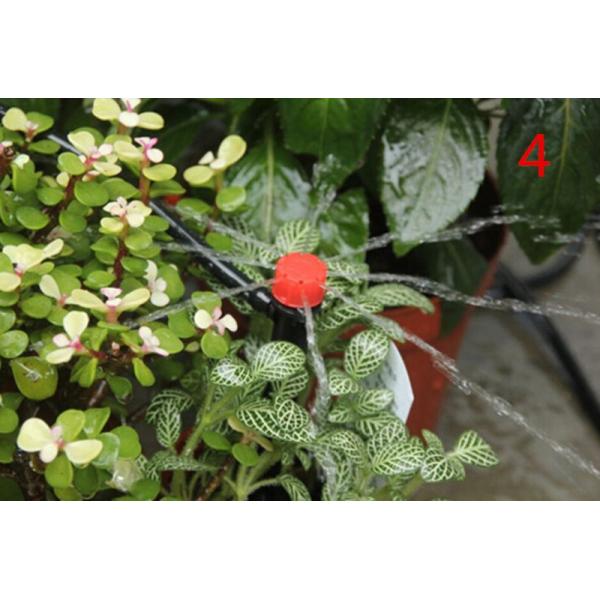 1/4'' 8 Outlet Watering System Drippers With 25cm Spike 0-70L/H Flux