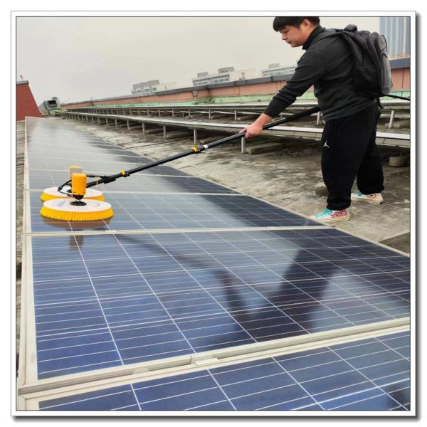 Quality Solar Panel Cleaning System Double Head Brush for 220V Voltage Shipping Cost Included wholesale