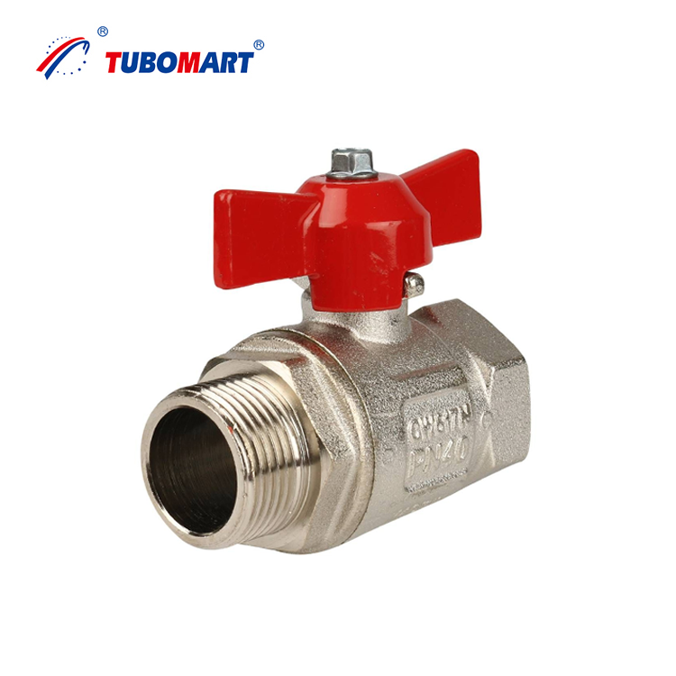China TUBOMART OEM Manual Brass Ball Valve for PEX-AL-PEX 16-32mm 1/2''-1'' Water & Gas on sale