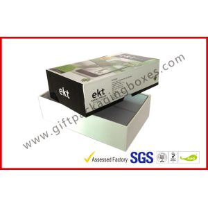 Lid and Base Shipping Delivery Electronics Packaging Box with Finger Hole