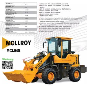 Mini Articulated Front End Loader 3500mm Dumping Height For Construction