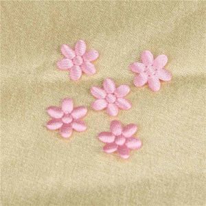 China 10 Mm Wedding Applique Eco - Friendly Sew On Type Applique Fabric Flowers on sale