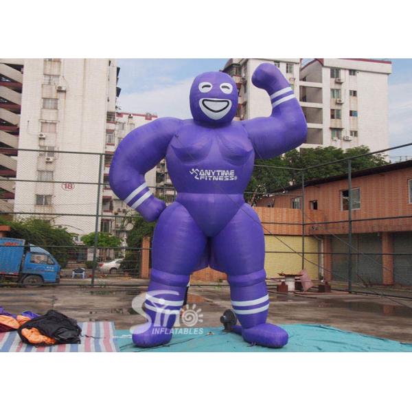 Quality Customized Funny Inflatable Muscle Man For Anytime Fitness Inflatable Advertising products wholesale
