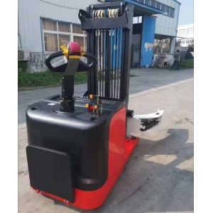 1.5 Ton 4000mm Full Electric Stacker With Adjustable Clamp For Handling Paper