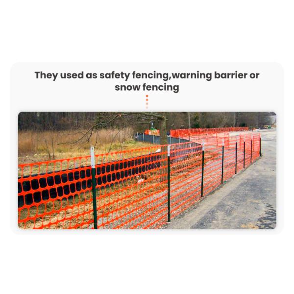 Plastic Safety Security Fence Orange Plastic Safety Snow Safety Barrier Mesh