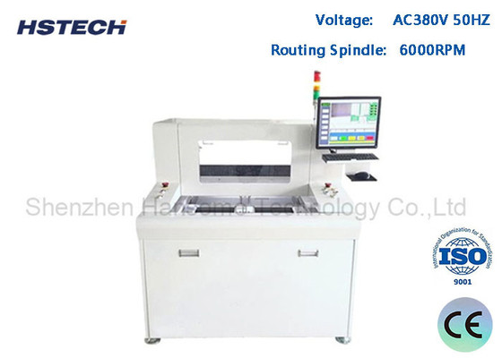 Cheap Servo Motor X/Y/Z Axis PCBA Router Machine CCD Detection With Double Platform for sale