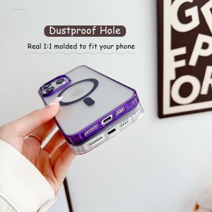 Skin-Friendly Shockproof Magnetic Magsafe Mobile Phone Case For iPhone Samsung