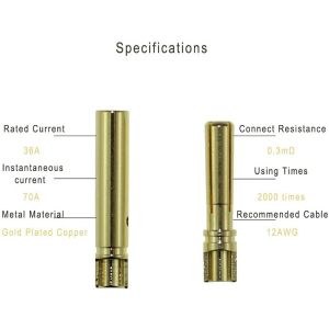 RoHS Gold Plated Banana Plug Connectors 4/5mm Durable For RC ESC