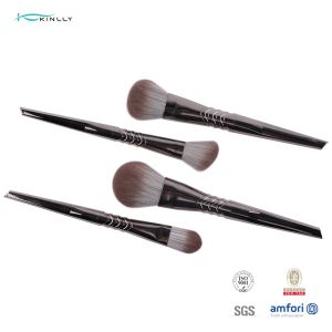 100% Synthetic 10pcs Eye Brush Set Plastic Tapered Gradient Handle