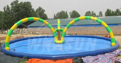 Inflatable Water Sports Racing Pool Non Toxic Big Blow Up Pools