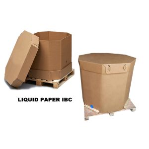 Food Grade Paper IBC Container With Liner For Liquid