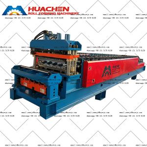 China Stable Double Deck Roll Forming Machine with 45 Steel Quenching and Plating Rollers on sale China Stable Double Deck Roll Forming Machine with 45 Steel Quenching and Plating Rollers on sale