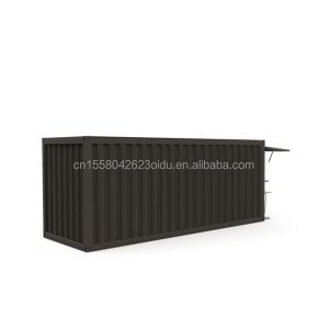 20ft Steel Frame Prefabricated Food Booth Container with Aluminum Windows and