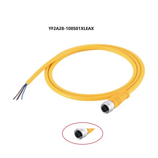Quality Sensor Actuator M12 Connector Cable A Coding Female 8 Pin 10m Shielded Ip67 wholesale