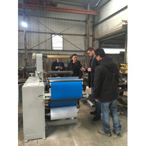 China 550fq Printed Label Slitting Machine with Lamination Function 420fq Conductive Fabric/ Cloth Slitting Rewinding Machine on sale