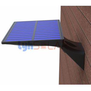 Whale Tail Shape Solar Motion Sensor Led Wall Light Smd2835 Chips