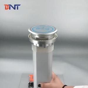 Cheap BNT touch pop up desktop socket with mini jack speaker and wireless charger electrical power sockets for sale