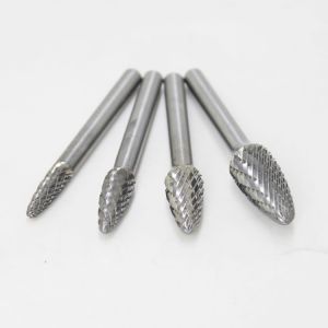 Cheap 6*8mm Rotary Burs Sets Plastic Box Tube Package Genuine Solid Tree Shape Carbide Burr for Metal Aluminum for sale