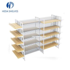 China Mini Supermarket Racks Garment Grocery Light Duty Industrial Shelving on sale