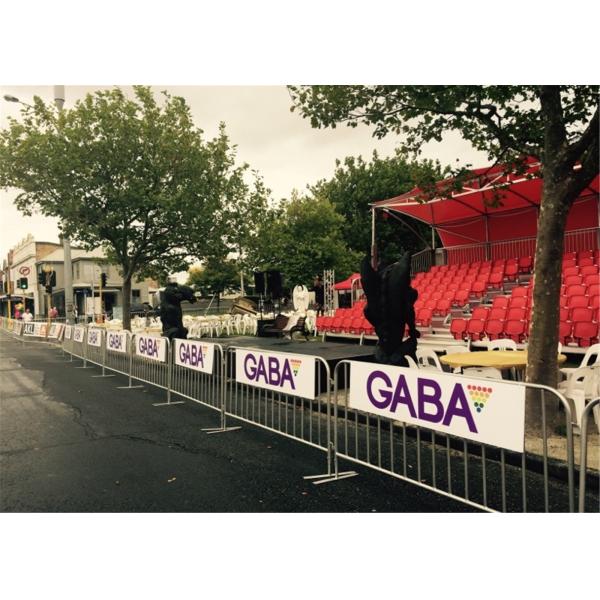 customized metal crowd control barrier, portable barricades, pedestrian barriers