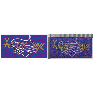 Metallic Thread Custom Woven Patches Sew On Label Patches Design Badges