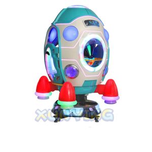 US PLUG Indoor Coin Operated Kiddie Ride MP5 Rocket Swing Car Game Machine for