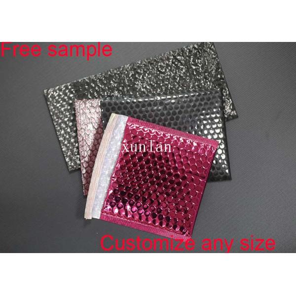 Light Weight Poly Bubble Wrap Packaging Envelopes , Bubble Cushioned Mailers