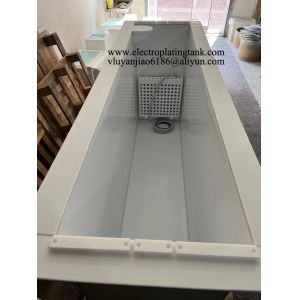 China 2000*500*1000MM Inner PTFE Outside Stainless Steel Electropolishing Tank With PTFE Heater on sale
