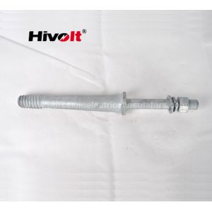 Adjusted Length Large Steel Head Spindle For BS Standard 33kV Pin Type