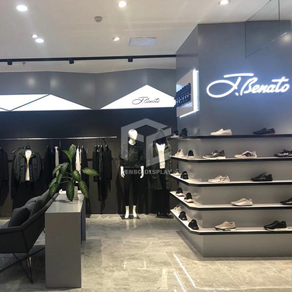 Quality Custom White Shoe Display Racks Stainless Steel Wall Shelf wholesale