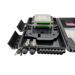 GPON Wall Mounted Plastic 1X16 Splitter Fiber Optic Cable Termination Box NAP