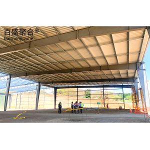 Q235 Q355B Large Metal Sheds Workshops Painted Surface Treatment