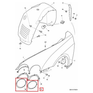 For Bentley Continental Gt Gtc 2004-2011 A Set Headlight Ring OEM 3W8807763B