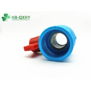 Manual Driving Mode UPVC Compact Ball Valve with Fixed Structure and Socket or