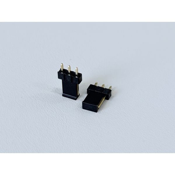 2.54mm Pitch 1×3 Single-Row Pin Header, Gold-Plated PCB Electronic Electrical Terminal Connector for Signal & Power Transmission