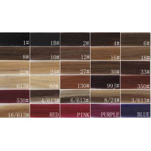 China 100 Real Human Hair Extension Color Chart , Weave Hair Color Chart on sale