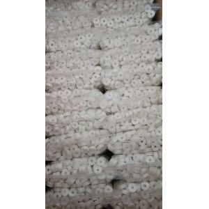 75D / 2 128 White Coreless Pre Wound Bobbin Thread For Embroidery Machine 1.6L